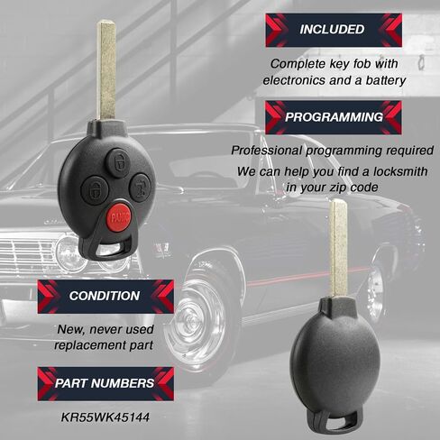 مفتاح يناسب 2005-2016 SMART FORTWO ENTRENT ENTRENT REMOTE (KR55WK45144) 2-pack in Saudi Arabia