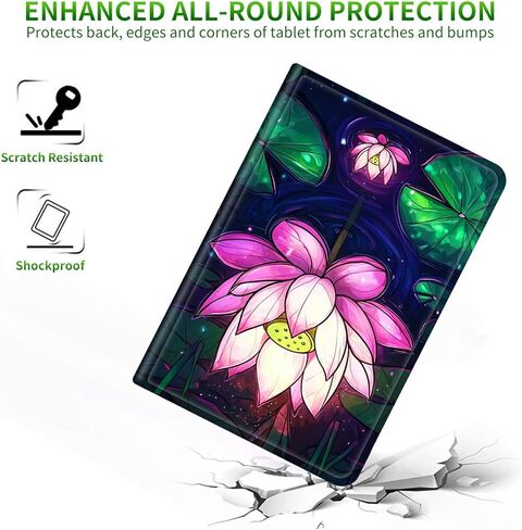 for Kindle Paperwhite 12th Generation 2024 7" Case/Kindle Colorsoft Signature Edition 7" Case, Multi-Angle Viewing Shockproof Smart Protective Case with Auto Wake/Sleep, Purple Cool Dragon in Kuwait