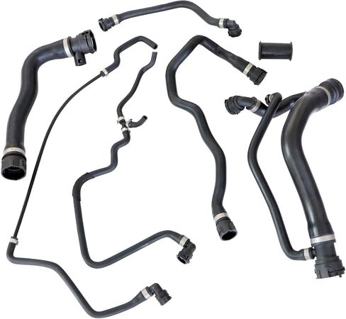 FZJDSD Radiator Coolant Water Hose Pipe Kit (7 Hoses) Compatible with BMW 550i 650i 2006 2007 2008 2009 2010 Replace 17127542540 11531436409 17127519248 17127534917 17127568246 11531438634 11511439976 in Saudi Arabia