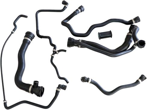 FZJDSD Radiator Coolant Water Hose Pipe Kit (7 Hoses) Compatible with BMW 550i 650i 2006 2007 2008 2009 2010 Replace 17127542540 11531436409 17127519248 17127534917 17127568246 11531438634 11511439976 in Saudi Arabia