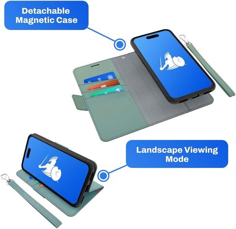 حاصرات علبة الهاتف EMF DefenderShield متوافقة مع iPhone 16 Pro - حالة الهاتف الخليوي المضاد للإشعاع الكامل لخفض الإشارات اللاسلكية وانبعاثات البطارية - مانع EMF iPhone (أسود) in Kuwait