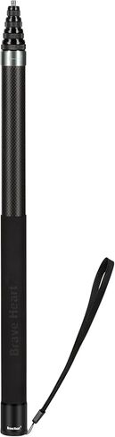 45cm Extended to 3.0m 9.8ft Super Long Carbon Fiber Invisible Selfie Stick for Insta360 X4 Insta 360 X4 X3 ONE X2 X GO 3S 3 2 Action 360 Camera in Kuwait