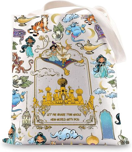 Bwktop Princess Jasmine Bag Bag Magic Lamp Fans Gift Magic Genie Loadt Counter Bag Melecine Memories in Saudi Arabia