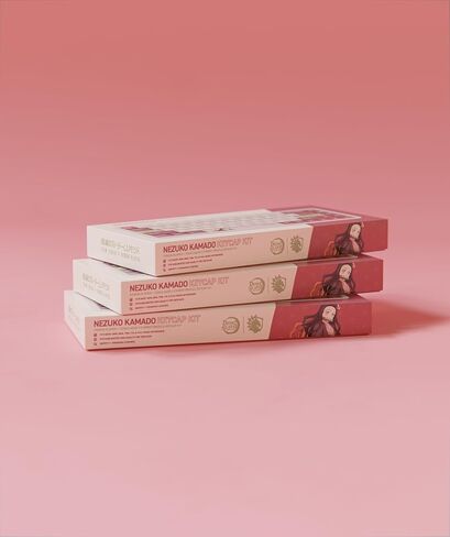 Demon Slayer Kimetsu No Yaiba Nezuko Full Art PBT Dye Sublimation Keycaps لألواح مفاتيح الألعاب الميكانيكية ، ومفاتيح Cherry MX ، وطباعة جانبية مخصصة ، ودعم ANSI ISO ، وتخطيط الولايات المتحدة - مرخص رسميًا in Kuwait