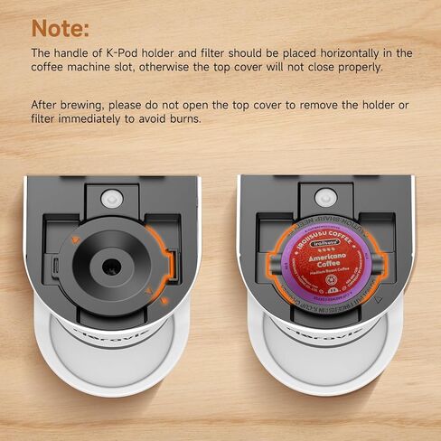 خدمة صانع القهوة الصغيرة ، و Fast Brew One Cup Coffee Machine لكوب K والأراضي ، من 6 إلى 12 أونصة. أحجام المشروب ، آلة القهوة كبسولة مع تذكير التذكير وخزان المشاهدة ، أبيض in Kuwait