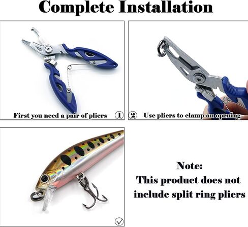 Natufish Split Rings Heavy Duty 50/100/280Pcs for Saltwater Fishing in Kuwait
