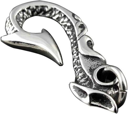 Biker Silver Stainless Steel Cross Hook Key Chain Fob Clip Wallet Chain Motorcycle in Kuwait