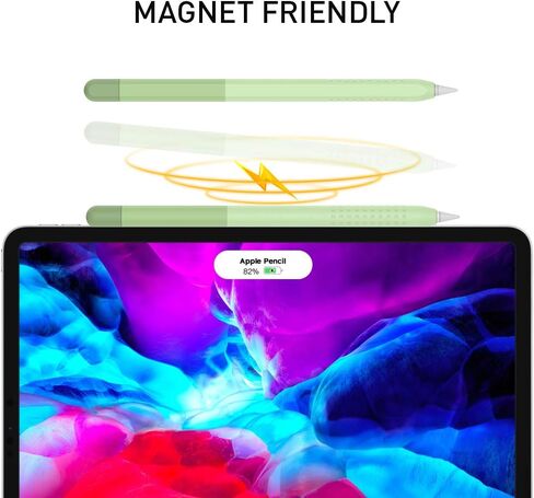 حالة Delidigi لـ Apple Pencil Pro (2024) و Apple Pencil 2nd Gendient Tradient Color Silicone Cover Sleeve Accessories متوافقة مع الشحن المغناطيسي Ipencil والنقر المزدوج in Kuwait