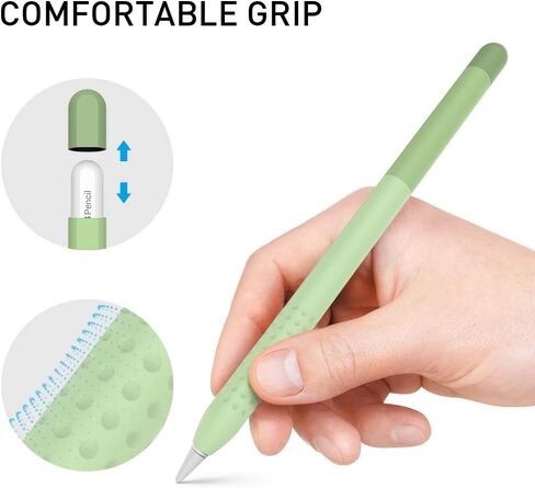 حالة Delidigi لـ Apple Pencil Pro (2024) و Apple Pencil 2nd Gendient Tradient Color Silicone Cover Sleeve Accessories متوافقة مع الشحن المغناطيسي Ipencil والنقر المزدوج in Kuwait