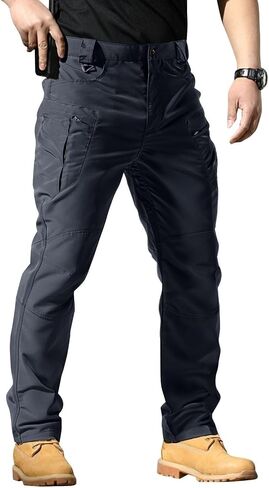 Tactical Cargo Pants for Men Ripstop Camo Multi Pockets Stretch Waterproof Construction Hiking Quick Dry Work Pant in Saudi Arabia
