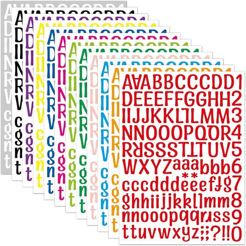 GOMTYEA Alphabet Stickers -24 Sheets 624 Pcs Cute Animal Colorful Letter Stickers,Self-Adhesive Dinosaurs Ocean Animals Insects Stickers for Decorative Scrapbooking Calendar, Kids Boys DIY Gift in Kuwait