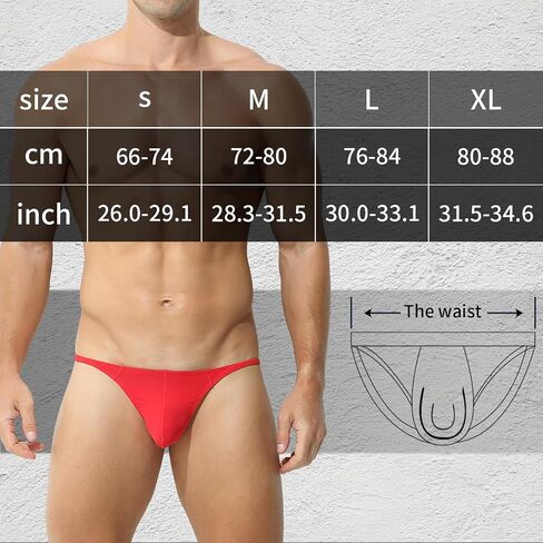 KAREN SPACE Ice Silk Sexy Men's Thong Underwear, Athletic Supporters for Men in Saudi Arabia