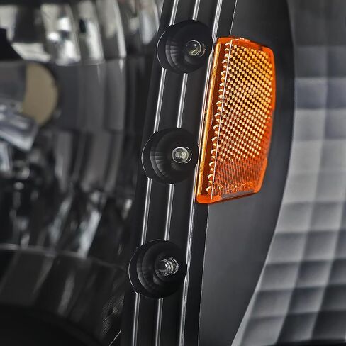 المواصفات Thuning Black Housing Lens 1PC LED STRIP المصابيح الأمامية + مصابيح الزاوية متوافقة مع 1993-1997 Ford Ranger L + R Pair Head Light Assembly in Saudi Arabia