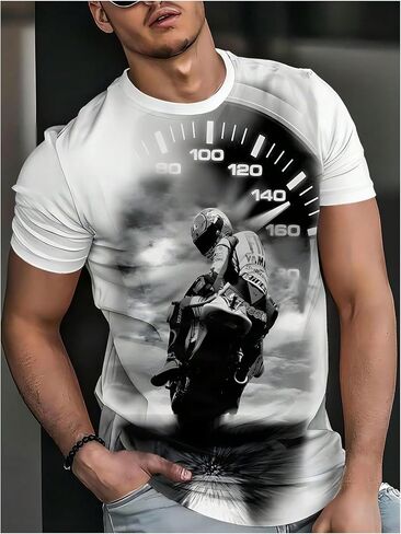 Men's Casual Regular Fit Striped Shirt Stylish Short Sleeve Crew Neck Summer Tee Shirts Going Out in Saudi Arabia