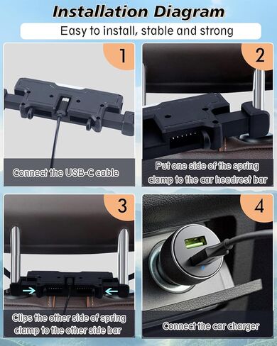 Backseat Car Fan for Baby Rear Facing, Adjustable Car Backseat Fans for Kids(No Battery) in Saudi Arabia