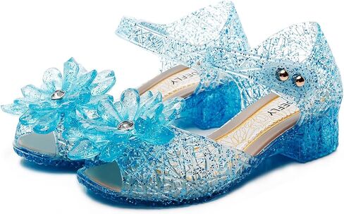 زهرة الاقتران الفتيات الأميرة الجيلي فلاتس - اللباس اللامع الصنادل لوزارة تأثيري وحفلات | أعقاب الباليه خفيفة الوزن للأطفال الذين تتراوح أعمارهم بين 3-8 سنوات in Kuwait