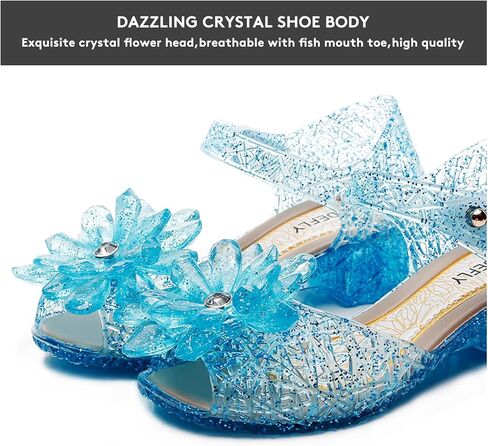 زهرة الاقتران الفتيات الأميرة الجيلي فلاتس - اللباس اللامع الصنادل لوزارة تأثيري وحفلات | أعقاب الباليه خفيفة الوزن للأطفال الذين تتراوح أعمارهم بين 3-8 سنوات in Kuwait