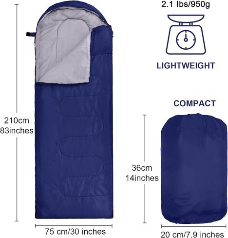 Macarrie 4 Pcs 0 Degree Camping Sleeping Bags Bulk for Adults 4 Season Warm Cold Weather Sleeping Bags with Compression Sack Lightweight Portable Waterproof for Backpacking Hiking Outdoor in Saudi Arabia