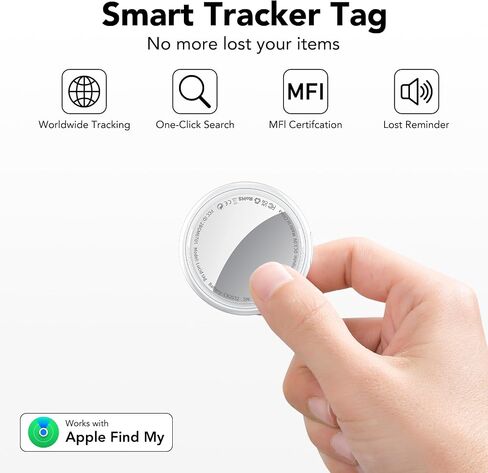 Air Tracker, Key Finder Works with Find My App (iOS Only), Bluetooth Tracker and Item Locator with Sound, Your Luggage Tracker, Key Tracker, etc. 1-Pack (Olive Green) in Saudi Arabia