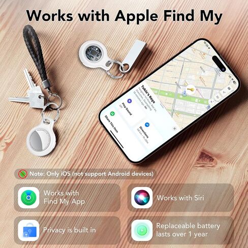 Air Tracker, Key Finder Works with Find My App (iOS Only), Bluetooth Tracker and Item Locator with Sound, Your Luggage Tracker, Key Tracker, etc. 1-Pack (Olive Green) in Saudi Arabia