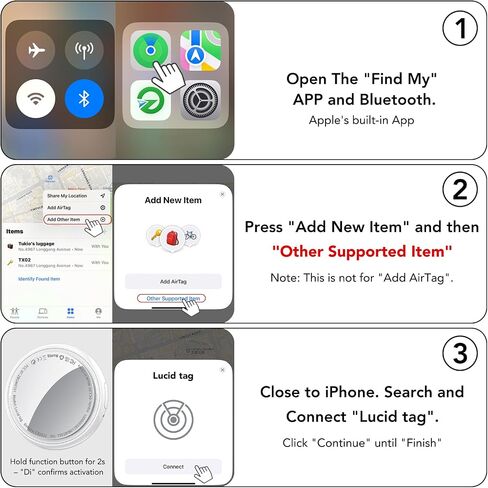 Air Tracker, Key Finder Works with Find My App (iOS Only), Bluetooth Tracker and Item Locator with Sound, Your Luggage Tracker, Key Tracker, etc. 1-Pack (Olive Green) in Saudi Arabia
