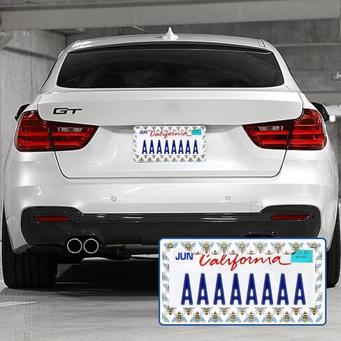 Swono Watercolor Floral License Plate Frame Pink Flowers Roses and Leaves on White License Plate Cover Aluminum Metal License Plate Holder Frame for Women Men Auto Decoration for US Car/Truck in Kuwait