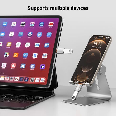 10 Pack 10Gbps/120W USB C to USB3.1 Adapter,Black Type C Male to USB Female Adapter for Smartphone, PC, Laptop, Tablet, Keyboard etc. in Saudi Arabia