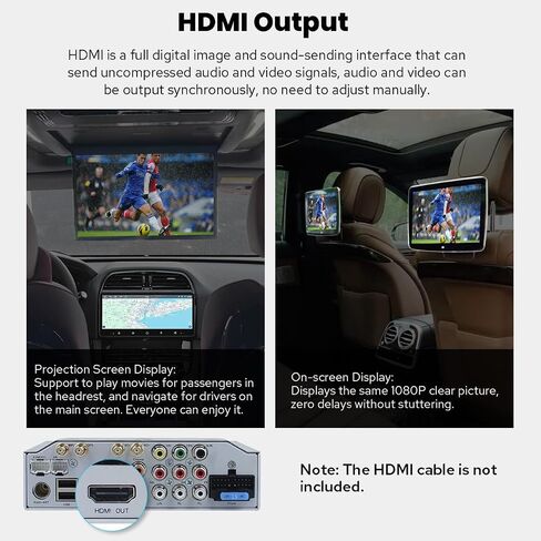Joying 8.9 "DIN DIN Touchscreen Radio Android 13 Head مع Carplay و Android Auto 8GB+128GB سيارات قابلة للفصل مع Bluetooth ، AM/FM ، إخراج مضخم الصوت ، GPS (JY-HTS01N8) in Saudi Arabia