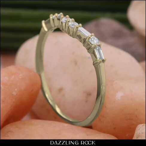 مجموعة DazzlingRock 0.25 CTTW 14K جولة ذهبية صلبة و BAKuette Diamond Wedding Band 1/ in Saudi Arabia