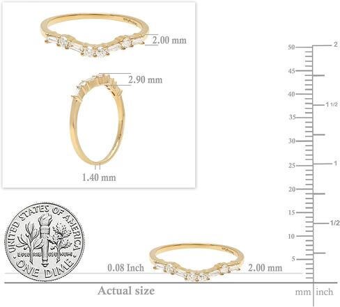 مجموعة DazzlingRock 0.25 CTTW 14K جولة ذهبية صلبة و BAKuette Diamond Wedding Band 1/ in Saudi Arabia