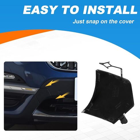 قبعة غطاء السحب الأمامية لخطاف السحب من أجل BMW X3 G01 G08 2018 2019 2020 51119477665 (Matte Black ، جانب الركاب الأيمن) in Saudi Arabia