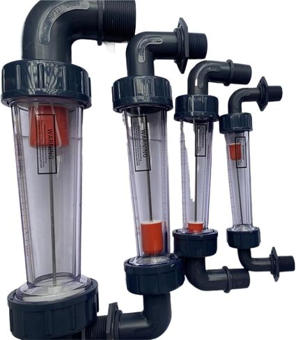 1Pcs LZS-15E 1/2" Water Flow Meter NPT1/2 Water Testing Meter Tube(60-600L) in Kuwait