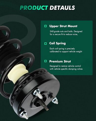 SCITOO 2Pcs Struts and Shocks Complete Assembly for Dodge Challenger,for Dodge Charger 172665 Shock Absorber in Saudi Arabia