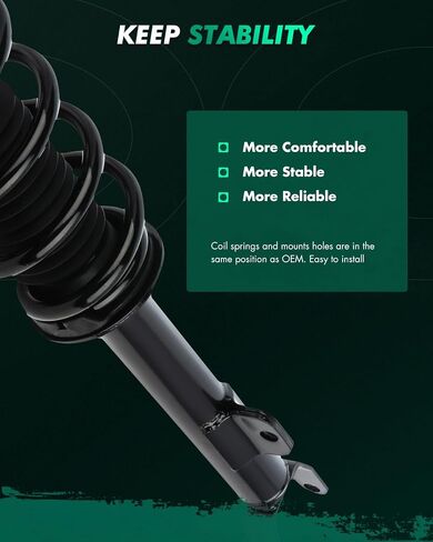 SCITOO 2Pcs Struts and Shocks Complete Assembly for Dodge Challenger,for Dodge Charger 172665 Shock Absorber in Saudi Arabia