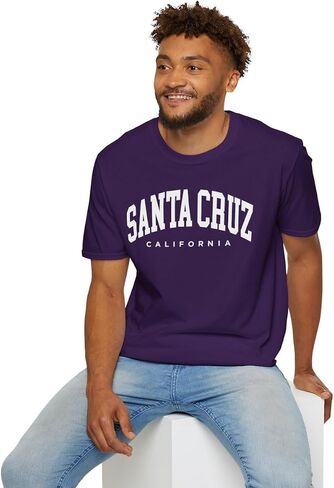 Santa Cruz California Adult Unisex Soft T-Shirt in Saudi Arabia