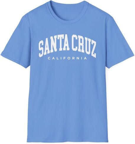 Santa Cruz California Adult Unisex Soft T-Shirt in Saudi Arabia