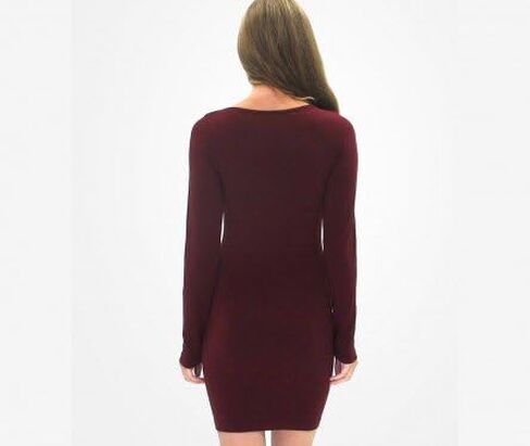 ELIETIAN Scoop Neck Long Sleeve Thigh-Length Layering Top in Saudi Arabia