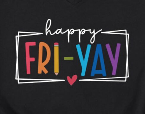 Teacher Shirts Women Happy Friday Shirt Teacher Friyay T-Shirt Teacher Appreciation Graphic Tees Funny Weekend Tops in Saudi Arabia