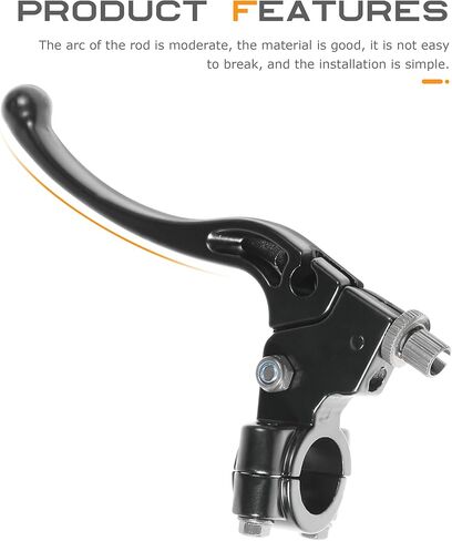 رافعة القابض ، رافعات الدراجات النارية ، مقبض الفرامل الأيسر ، سبيكة الألومنيوم ، أسود ، 6.89 "L x 1.81" H x 3.35 "W x 0.87" ثقب التثبيت in Kuwait