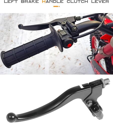 رافعة القابض ، رافعات الدراجات النارية ، مقبض الفرامل الأيسر ، سبيكة الألومنيوم ، أسود ، 6.89 "L x 1.81" H x 3.35 "W x 0.87" ثقب التثبيت in Kuwait