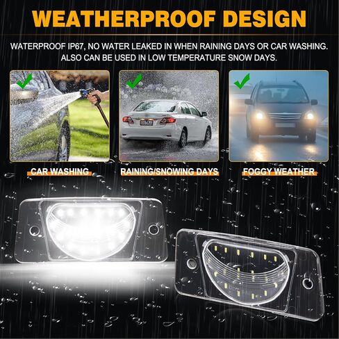 Gempro LED LED لوحة LIDAL LIGHT TAG TAG ANDERSBLY متوافقة مع 2002-2009 CHEVY TRAILBLAZER GMC ENVOY 2004-2007 RAINIER ، 6000K WHITE in Saudi Arabia