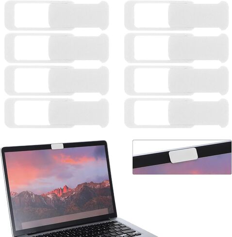Webcam Cover Slide 8 Pieces Laptop Camera Cover, Web Camera Cover Privacy Shielding Computer Camera Blocker Compatible with Computer, Mobile Phones, Laptops, Protect Your Privacy and Security in Saudi Arabia