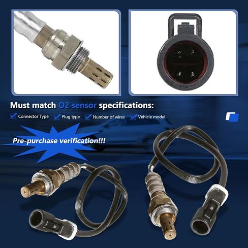 Maxfavor 2Pcs Upstream and Downstream 234-4609*2 O2 Oxygen Sensor Fit For 1995 1996 1997 1998 1999 Ford Taurus Crown Victoria Mercury Sable Grand Marquis 3.0L 3.4L 4.6L O2 Sensor OE# 15716 15717 15718 in Saudi Arabia