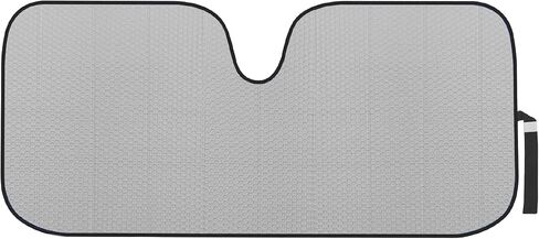 Motor Trend Front Windshield Sunshade - Gray Jumbo الأكورديون القابل للطي الظل التلقائي لشاحنة السيارة SUV 66 "× 27" in Saudi Arabia