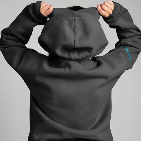 Zip Up Hoodie مع قناع العين مبني في طائرة راحة يمكن ارتداؤها من النوع الثني للبلاغ in Kuwait
