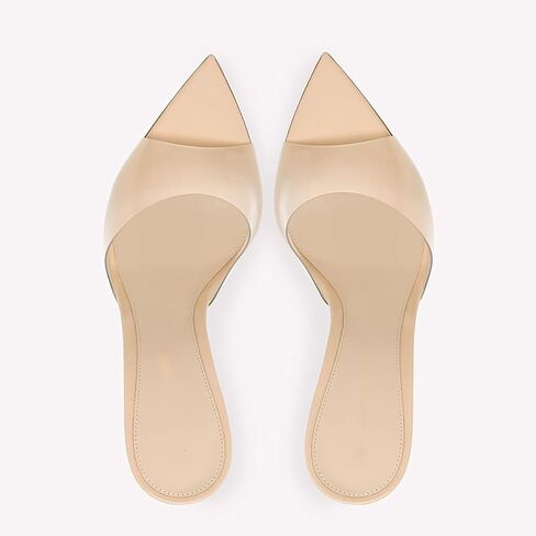 Women'S Transparent Strap Pointed Open Toe Stiletto Slide Sandals Fashion Slip On Sexy Clear High Heel Mule Sandals Summer Backless Party Prom Wedding Dress Slipper Shoes in Kuwait