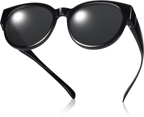 Br’Guras Polarized Oversized Fit over Sunglasses Over Glasses with Cat Eye Frame for Women&Men in Kuwait