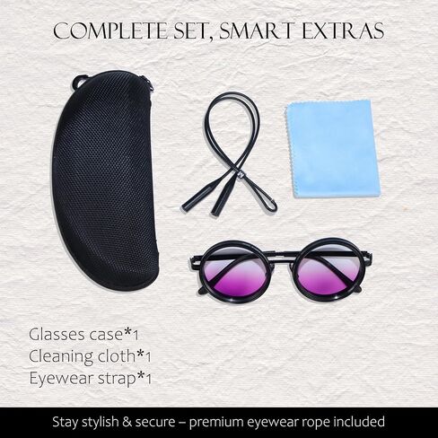 Adjustable Tint Sunglasses - Gradient Fashion Shades with Rotating Color Lens & Detachable Strap, Y2K Aesthetic in Saudi Arabia