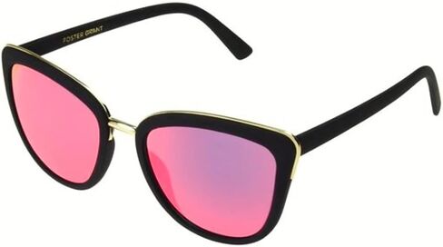 Foster Grant Women Sia Black Mirrored Sunglasses in Saudi Arabia