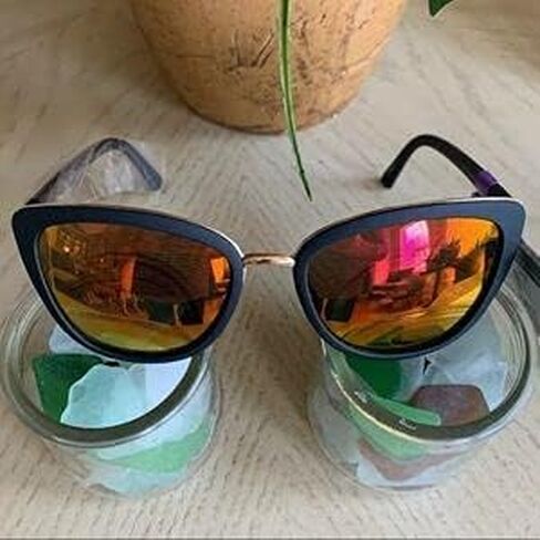 Foster Grant Women Sia Black Mirrored Sunglasses in Saudi Arabia